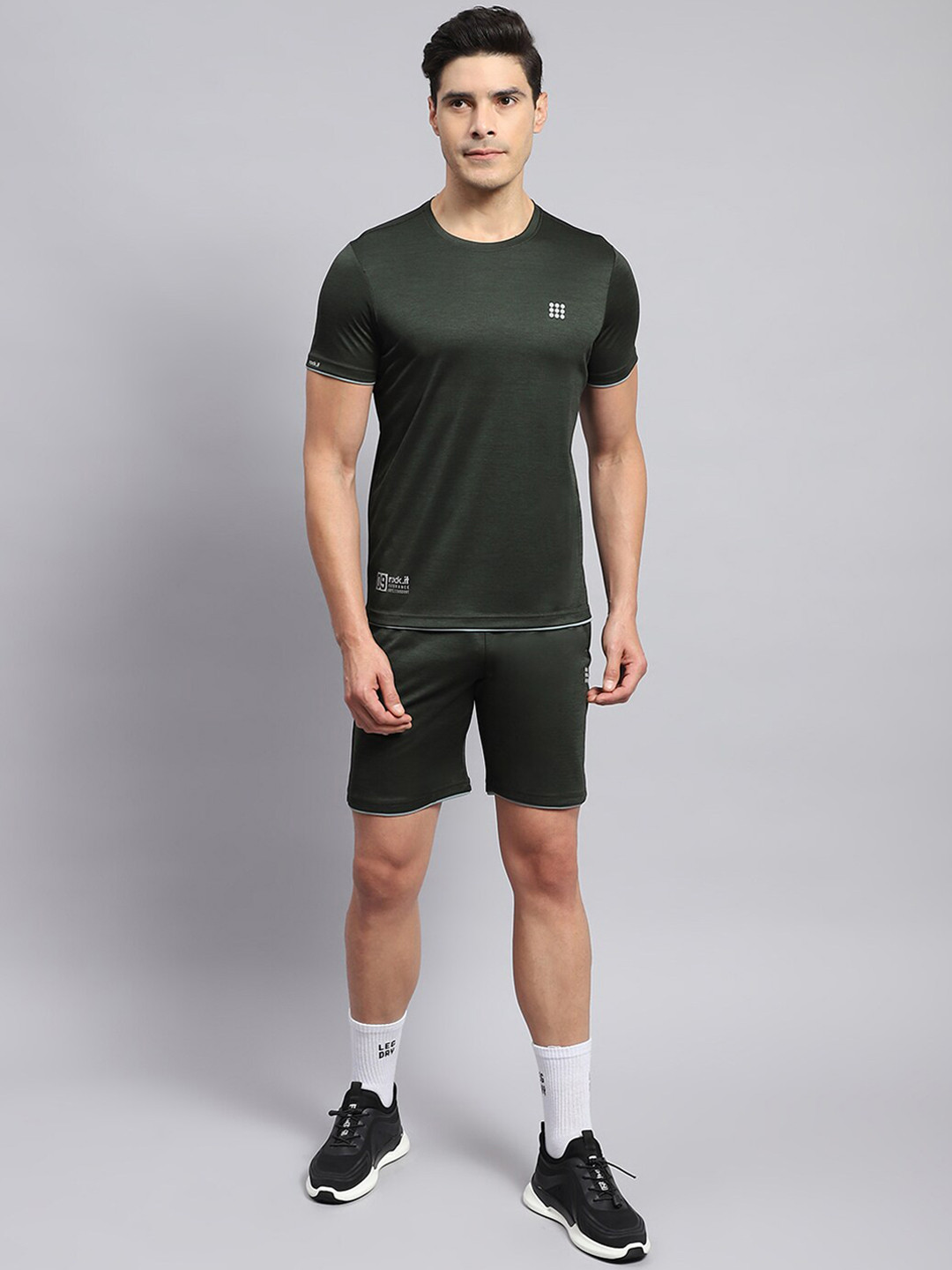 

rock.it Pure Cotton T-Shirt With Short, Green