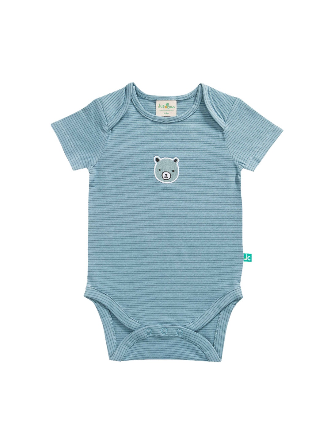 

JusCubs Infant Boys Printed Cotton Bodysuit, Blue