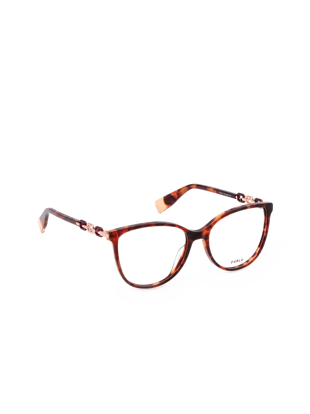 

Furla Women Abstract Printed Full Rim Cateye Frames-VFU54155XARFR, White