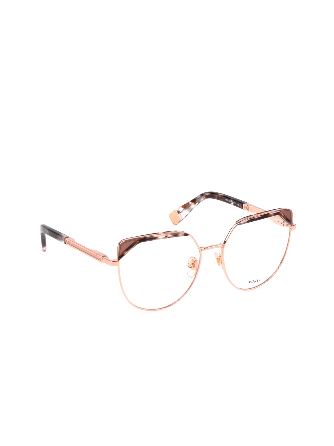 

Furla Women Abstract Full Rim Butterfly Frames, Brown