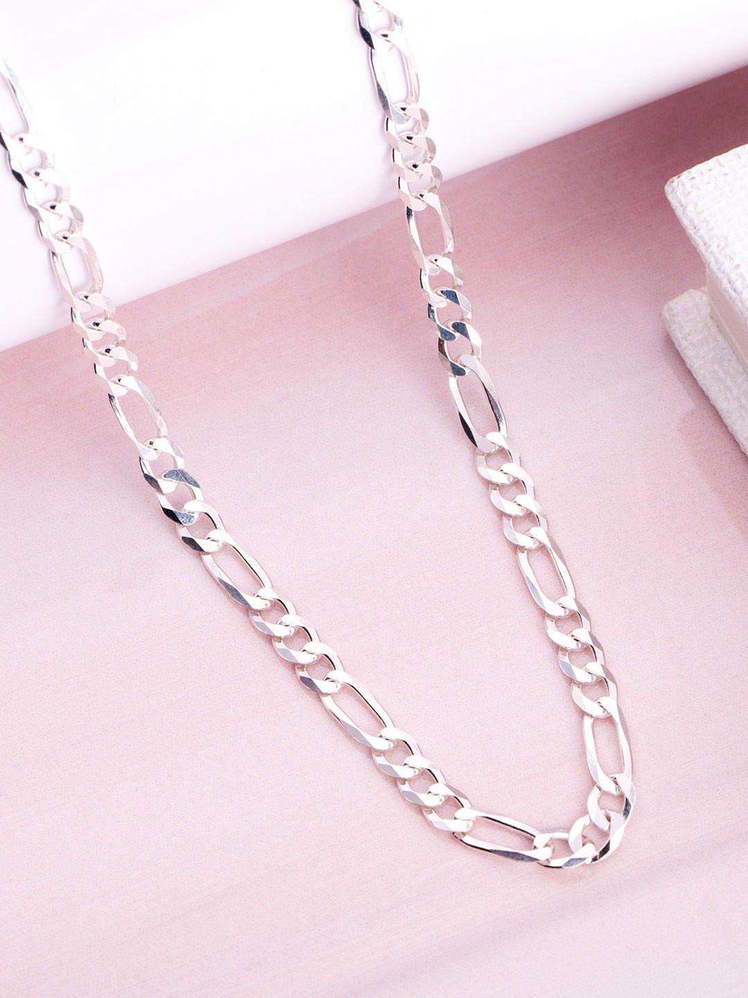 

Zavya Men Sterling Silver Rhodium-Plated Chain