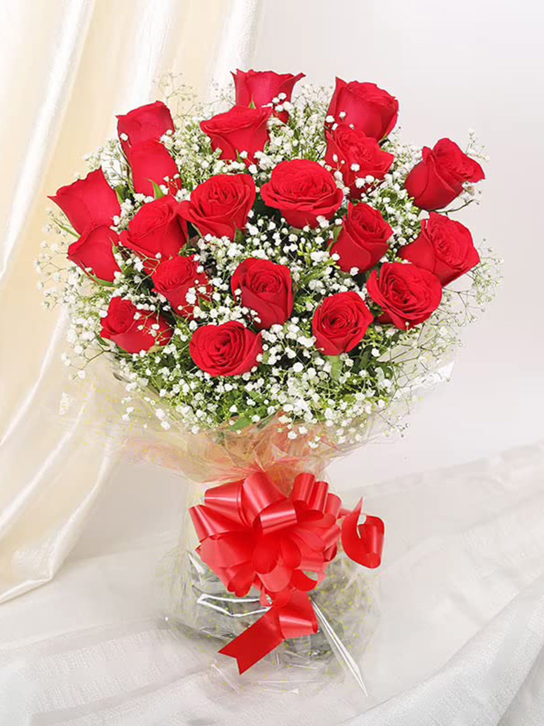 

Floweraura 20 Pcs Red Roses Fresh Flowers Bouquet