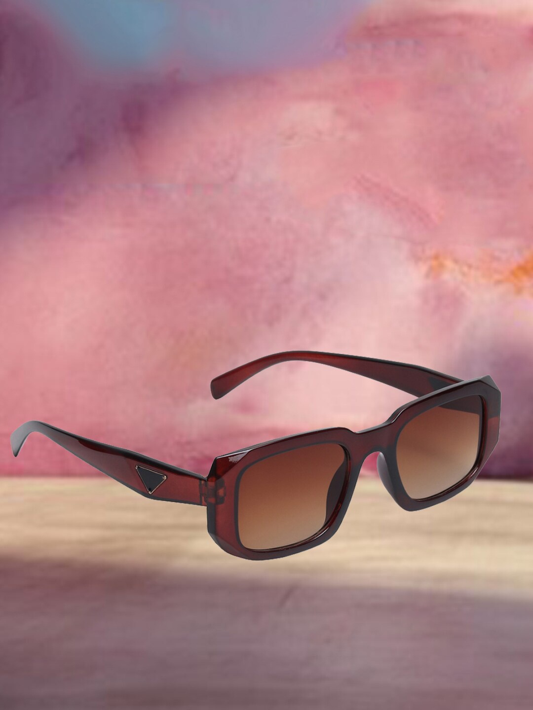 

The Roadster Lifestyle Co UV Protected Lens Rectangle Sunglasses, Brown