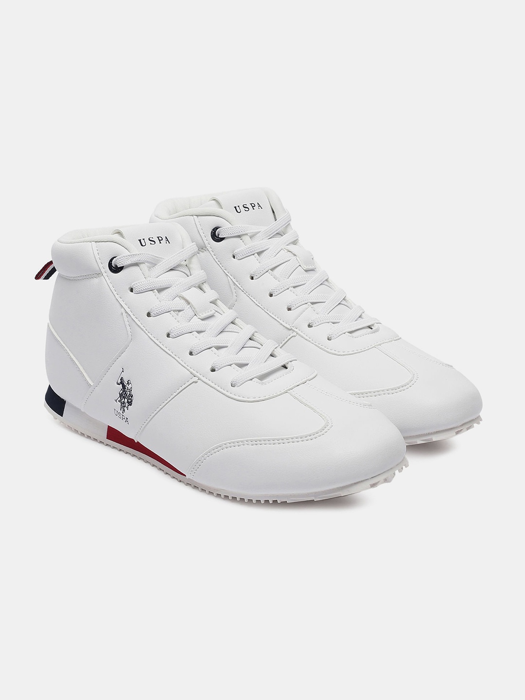 

U.S. Polo Assn. Men Rentso 2.0 Retro Mid Top Sneakers, Off white