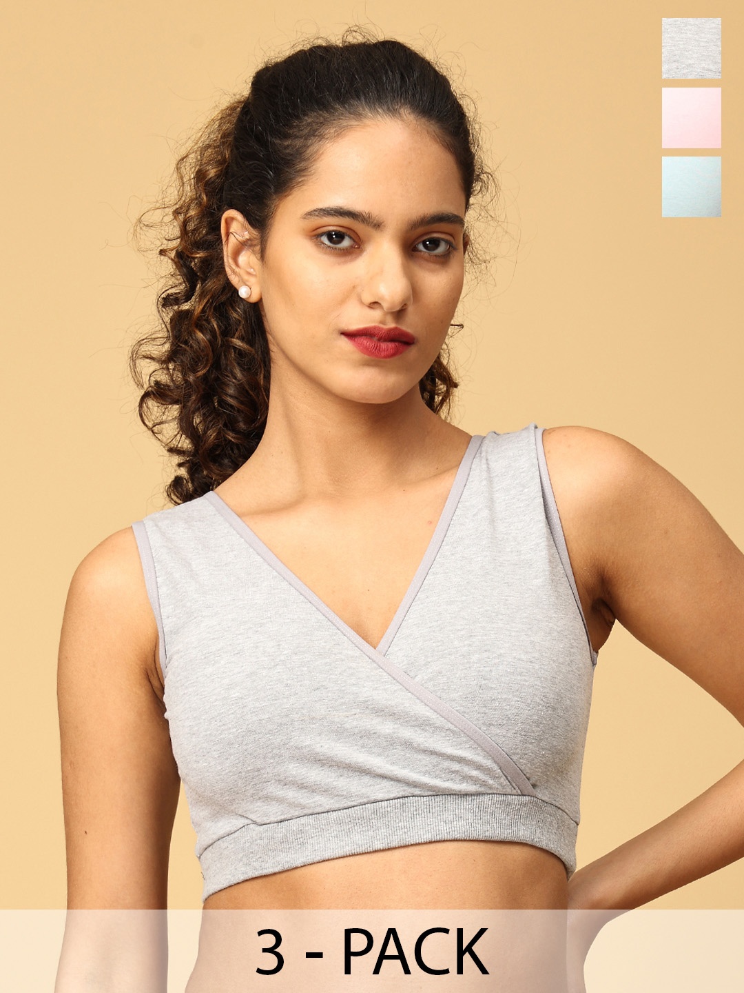 

The Mom Store Bra Full Coverage, Blue