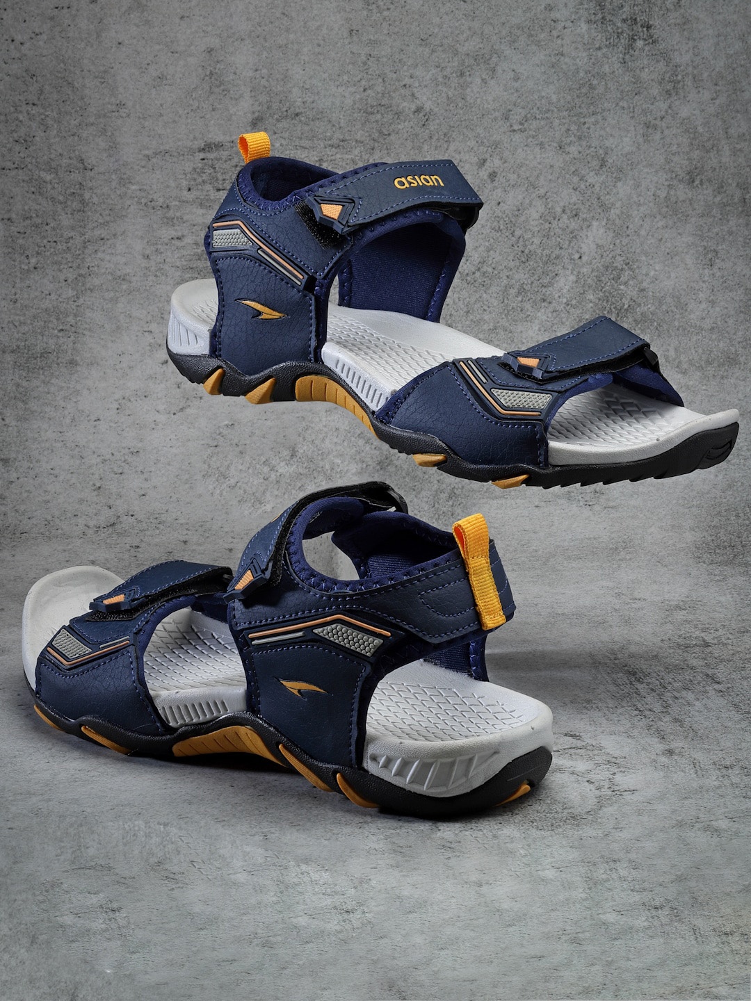 

ASIAN Men VISTARA-08 Sports Sandals, Navy blue