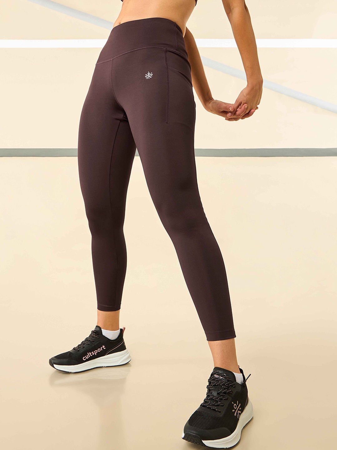

Cultsport Women Moisture Stretchable Wicking Compression Fit Tights, Brown