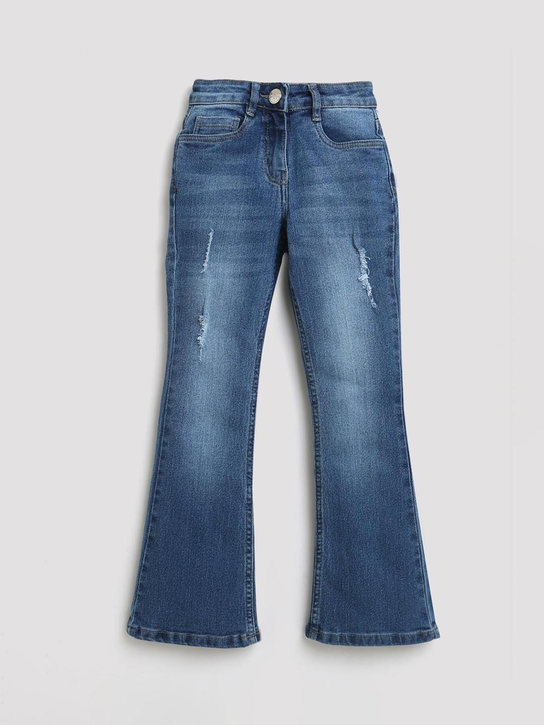 

Tiny Girl Girls Bootcut Low Distress Heavy Fade Jeans, Blue
