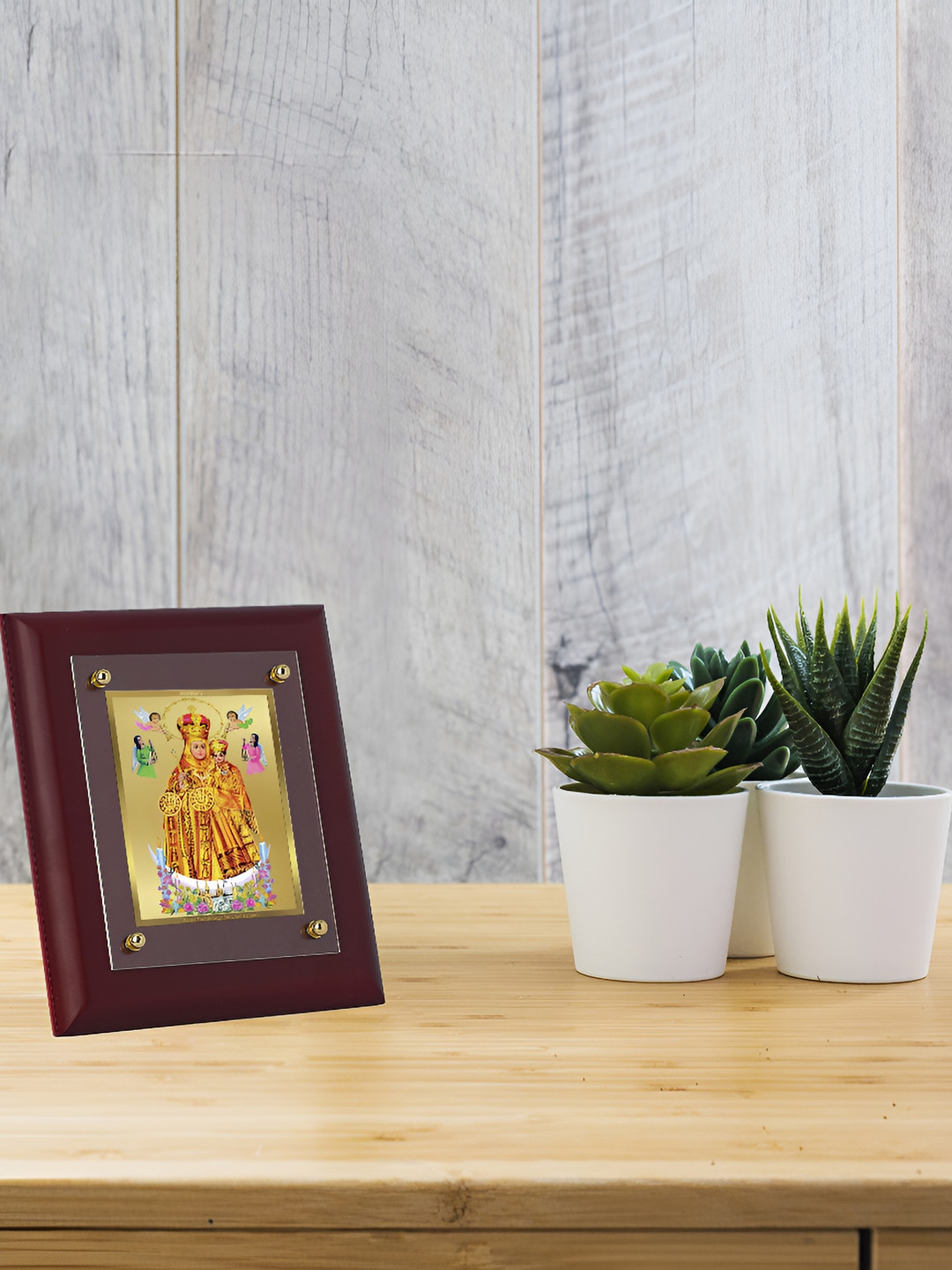 

DIVINITI Brown Wooden Wall Photo Frame