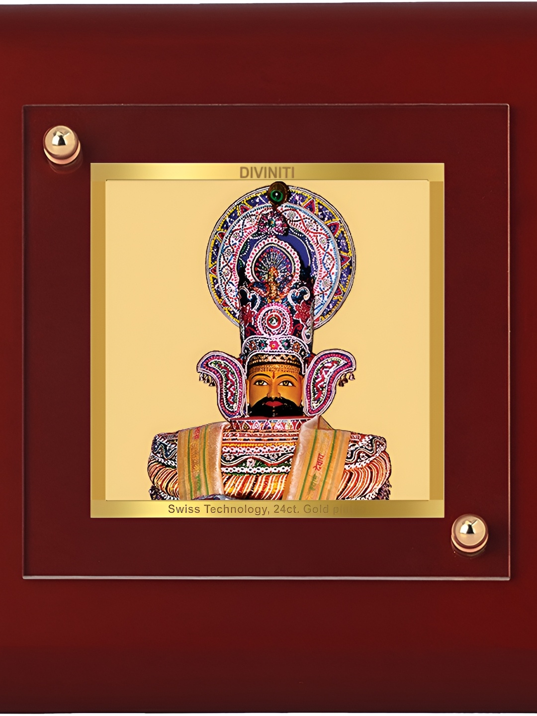 

DIVINITI Brown Wood Table Photo Frames