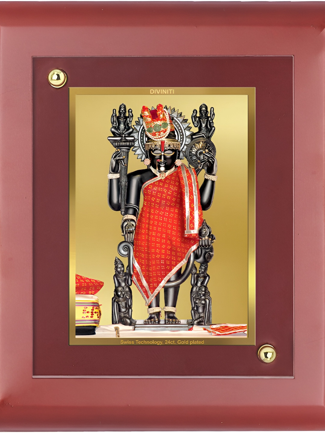 

DIVINITI Brown Wooden Religious Table Photo Frames