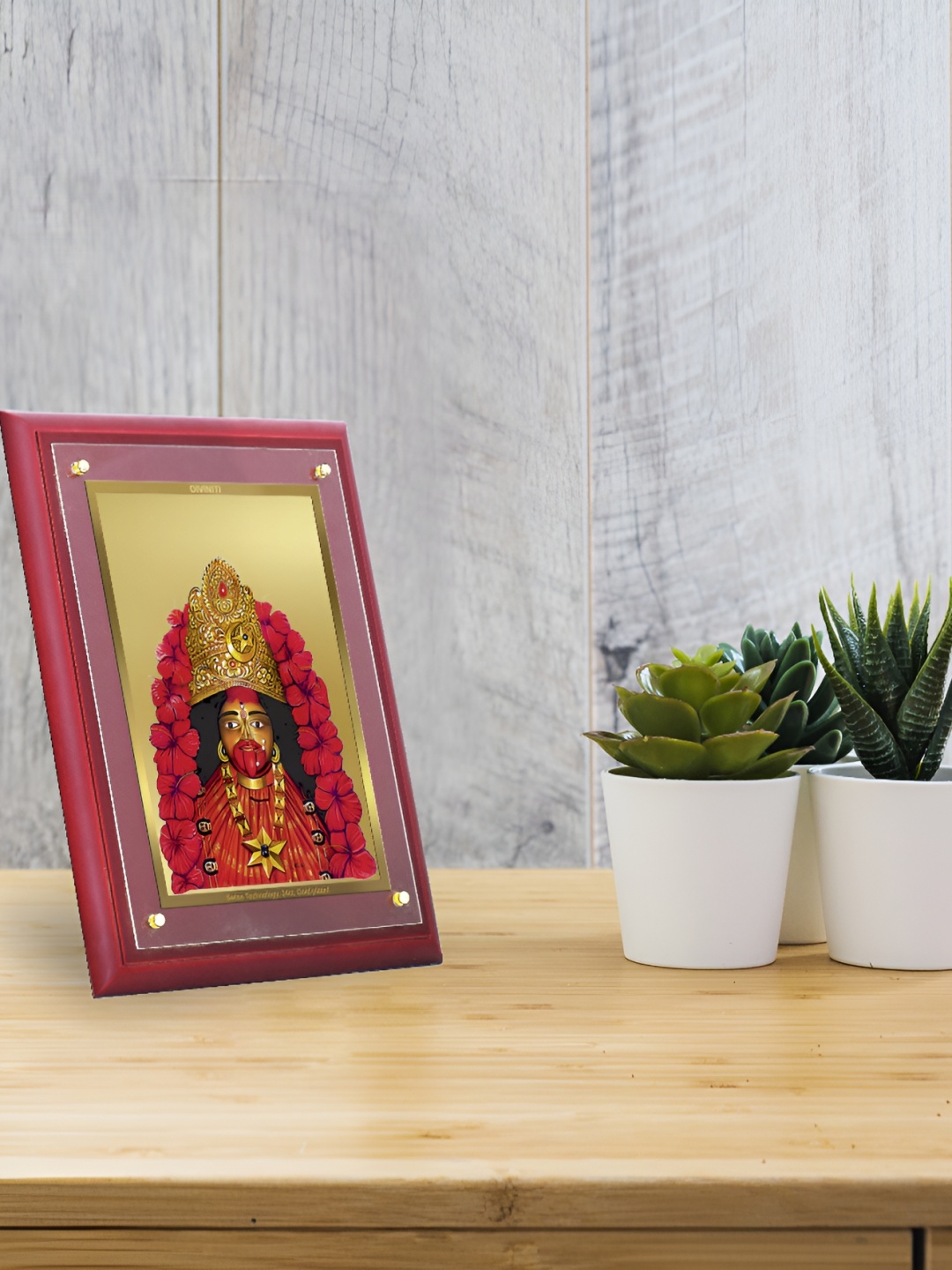 

DIVINITI Brown & Pink Maa Tara Religious Wall Photo Frames