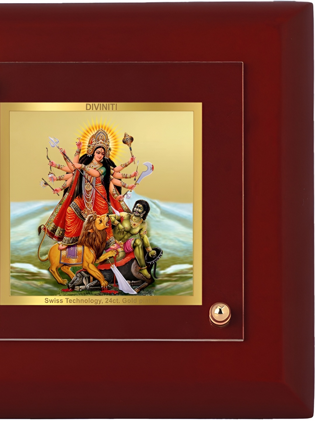 

DIVINITI Gold-Plated & Brown Wooden Wall Photo Religious Frame