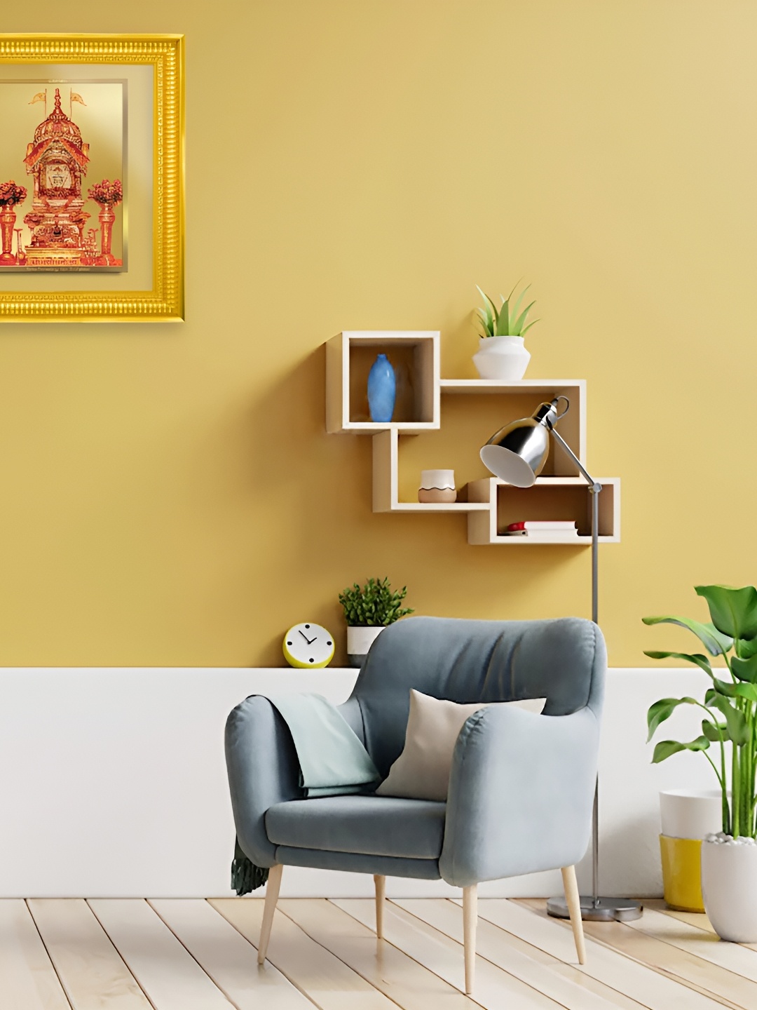 

DIVINITI Gold-Plated & Brown Religious Wall Photograph