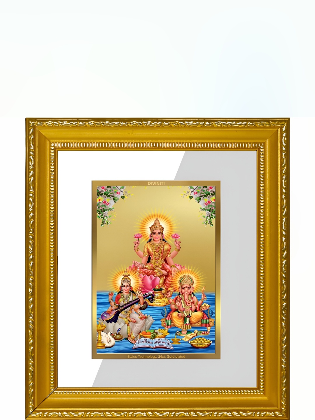 

DIVINITI Gold Toned Glass Wall Photo Frames