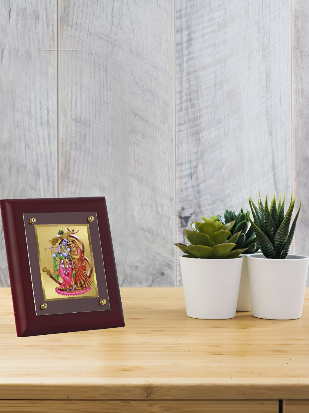 

DIVINITI Brown Wooden Table Photo Frame