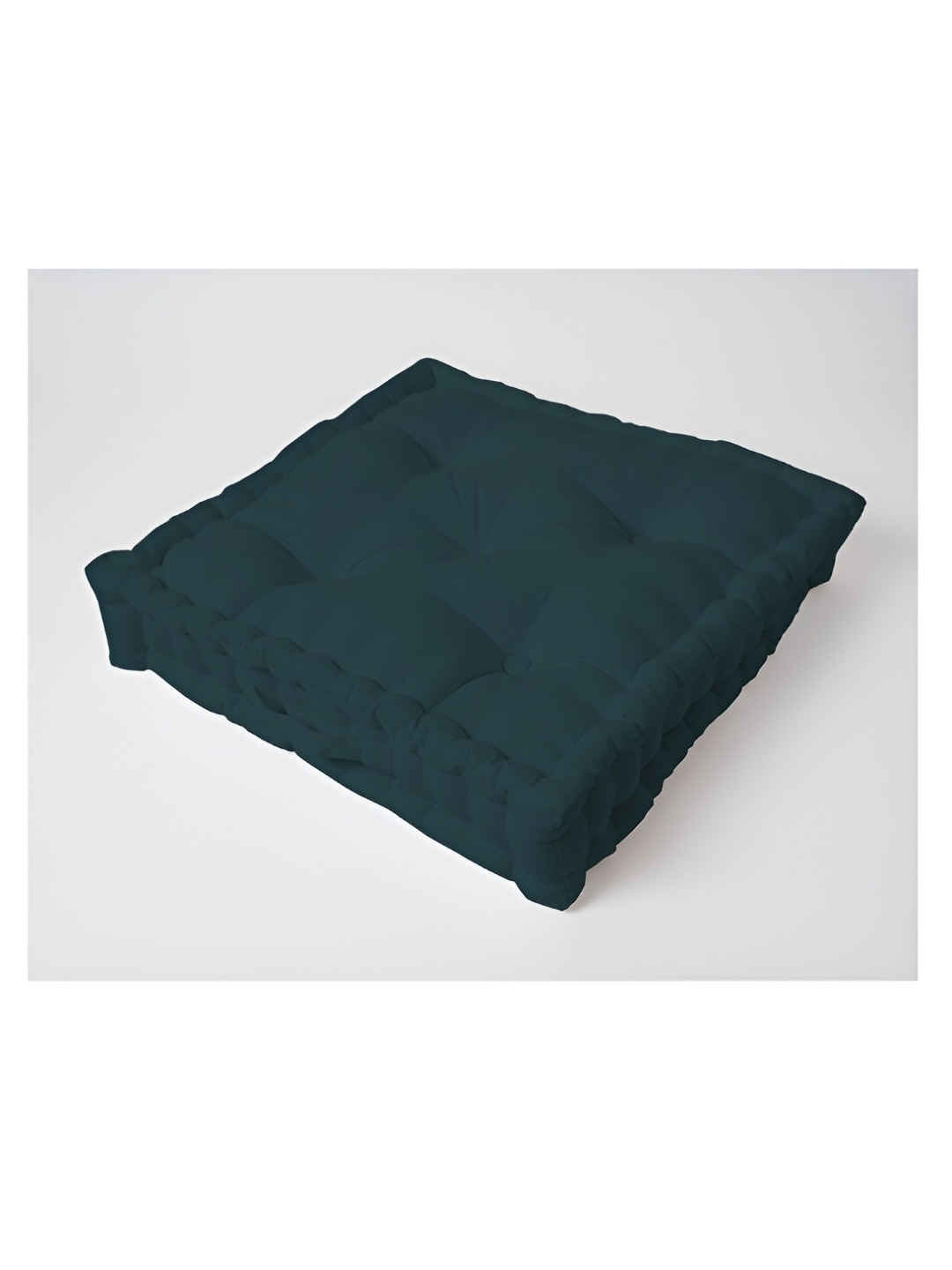 

SKANDA FAB Green Pure Cotton Square Floor Cushion