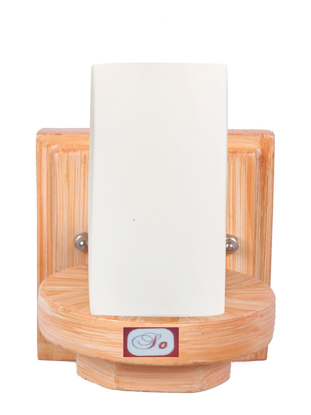 

1ST TIME White & Brown Glass Rectangle Shaped Wall Lamp