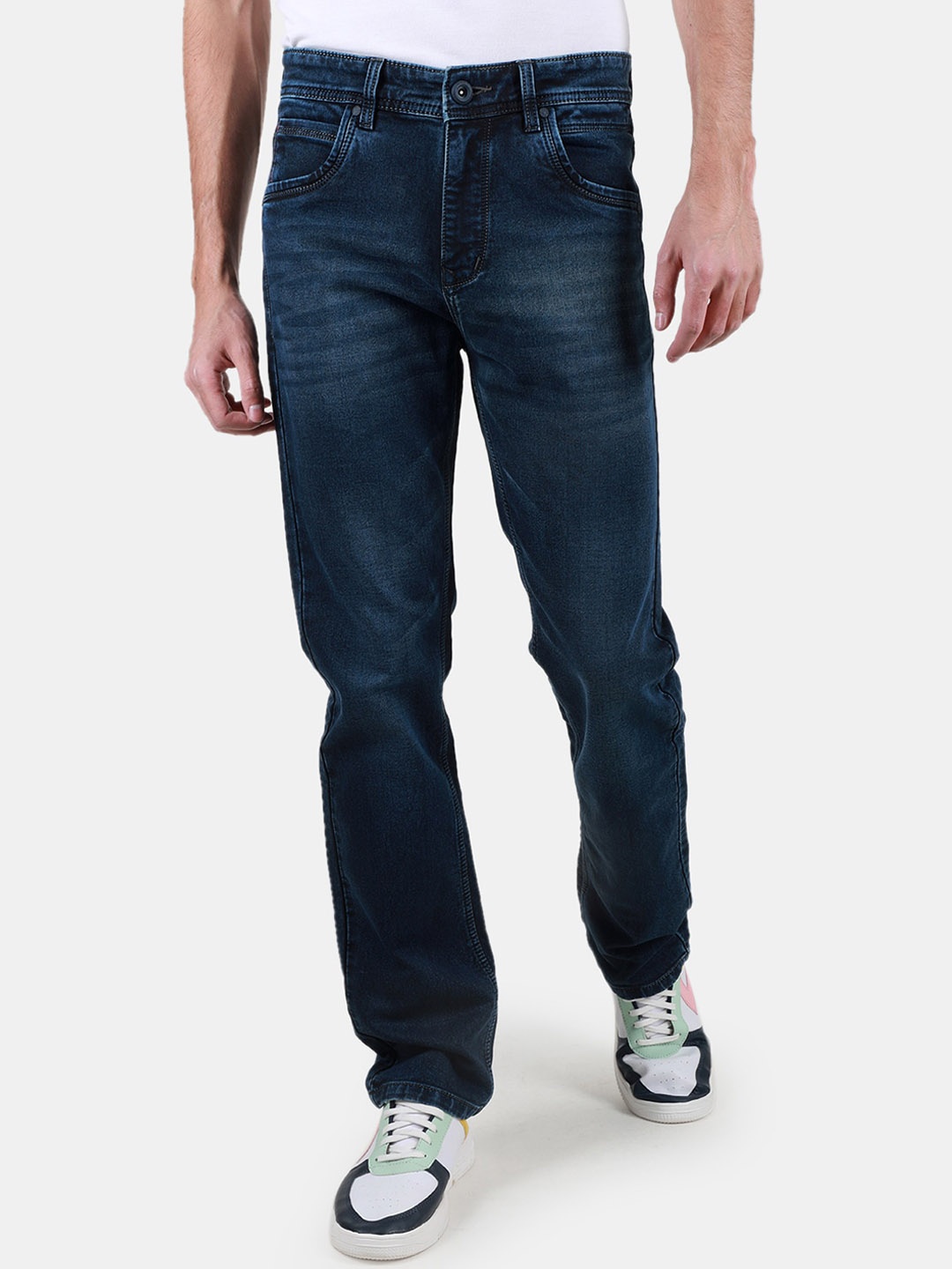 

Duke Men Light Fade Cotton Stretchable Jeans, Blue