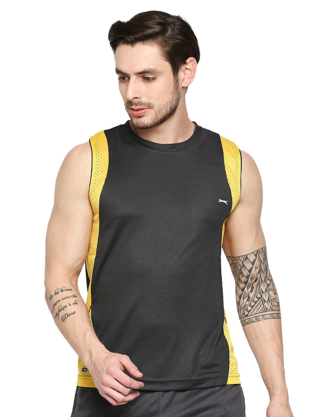 

Black Panther Colourblocked Gym Vest GT 1101030 SX, Charcoal