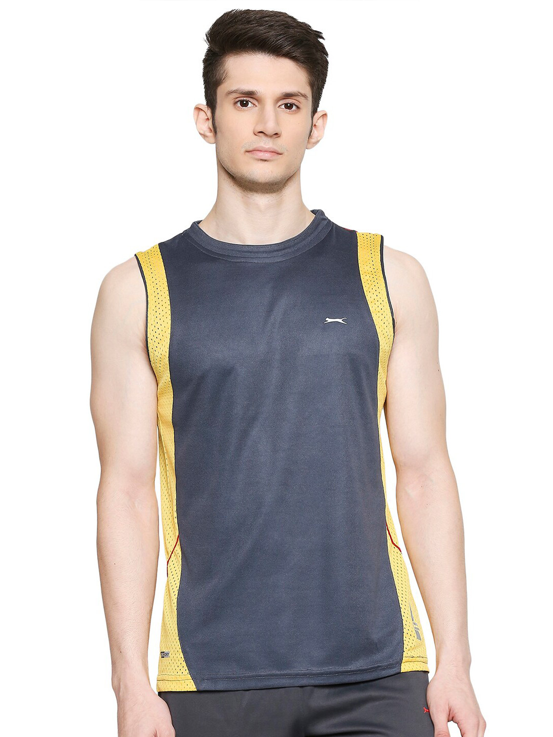 

Black Panther Colourblocked Slim Fit T-shirt, Charcoal