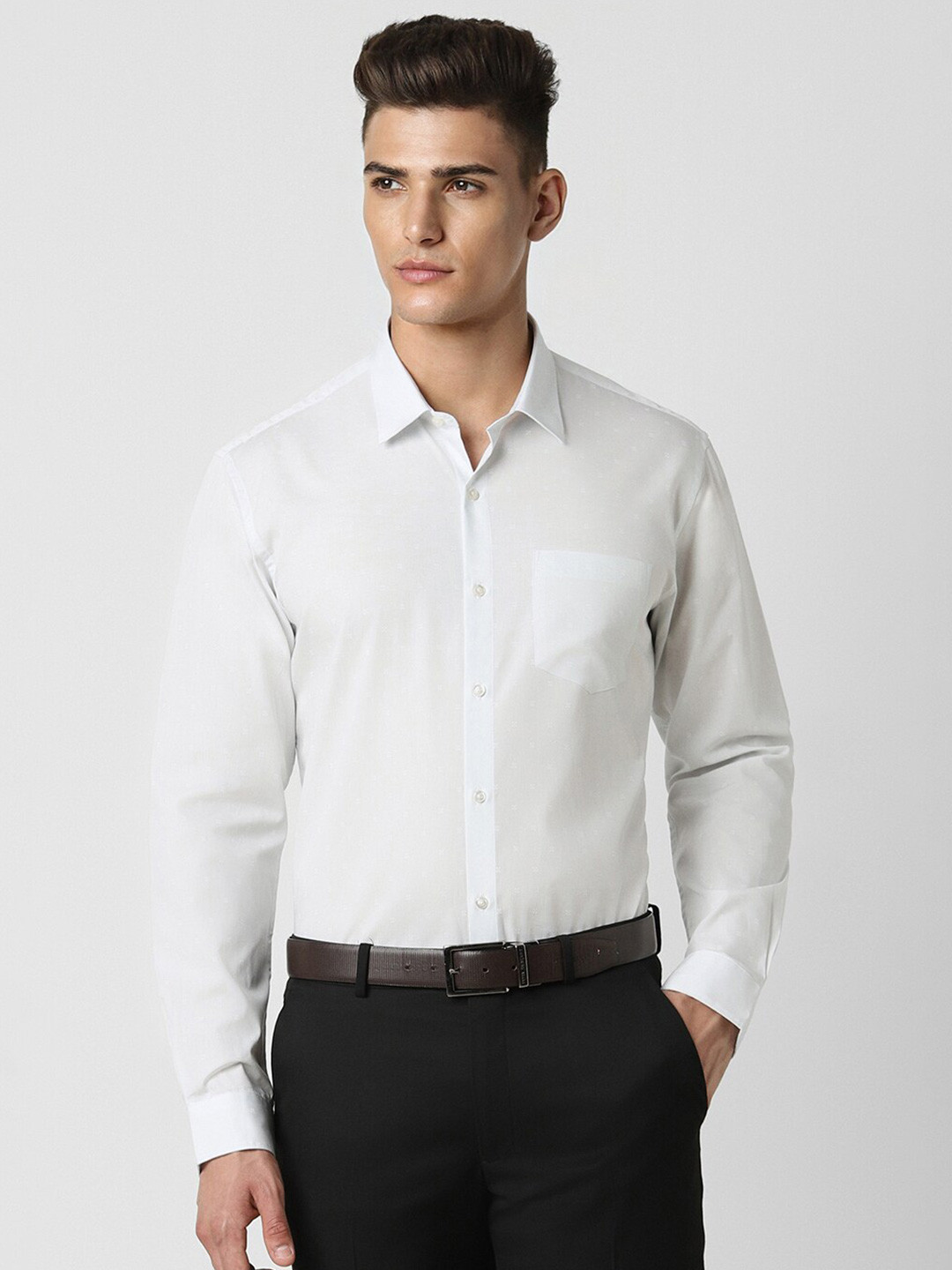 

Peter England Cotton Formal Shirt, White