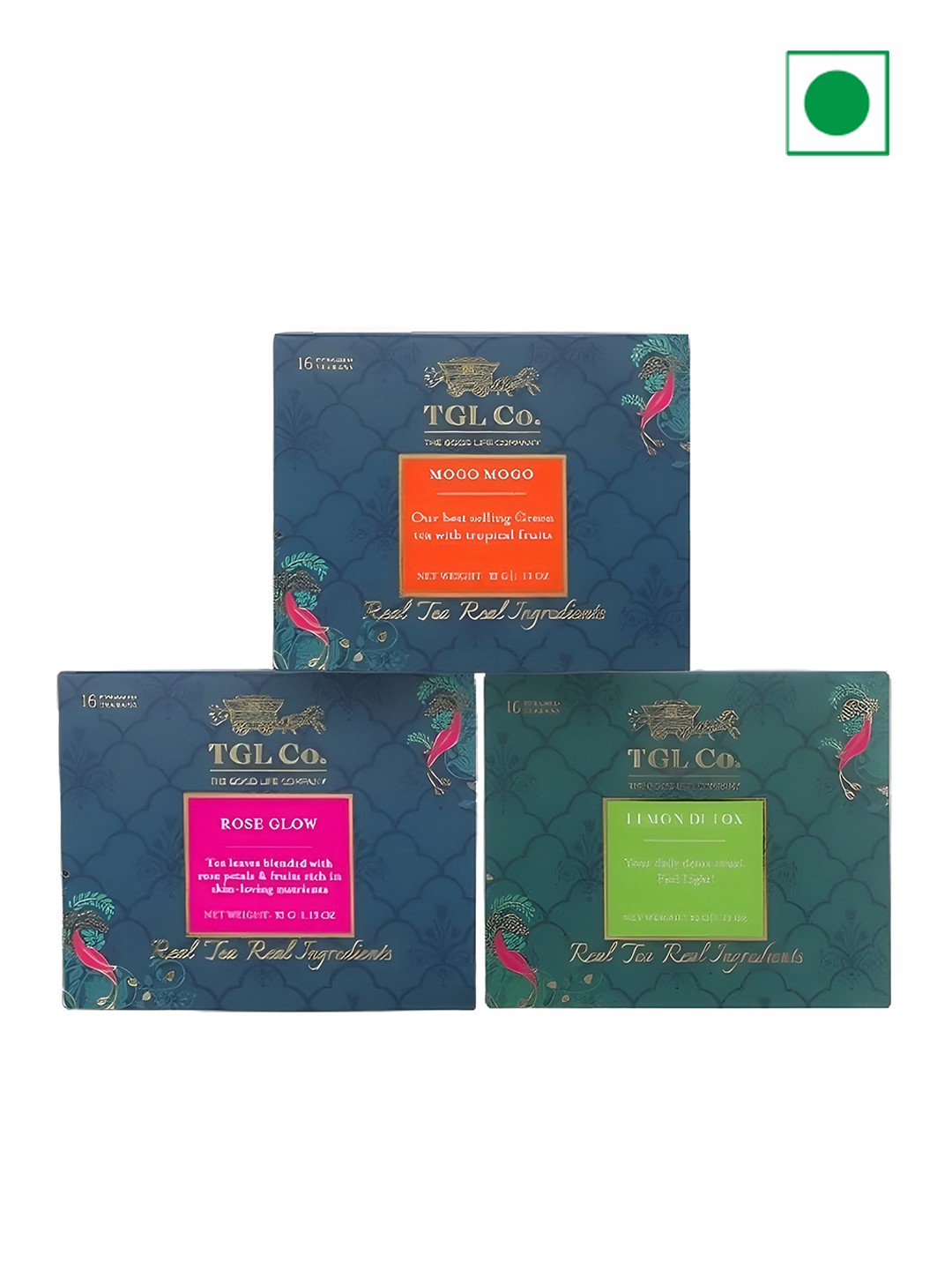 

TGL Co. Pack Of 3 Best Selling Green Tea Pack, Blue