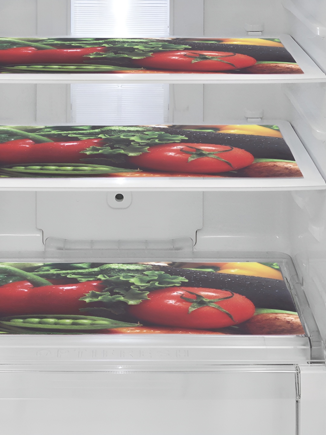 

REVEXO 3-pcs Black & Red Printed Fridge Mat