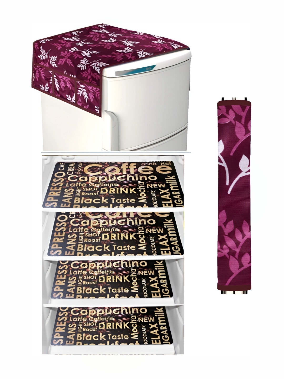 

REVEXO 6Pcs Black Printed Appliance Covers