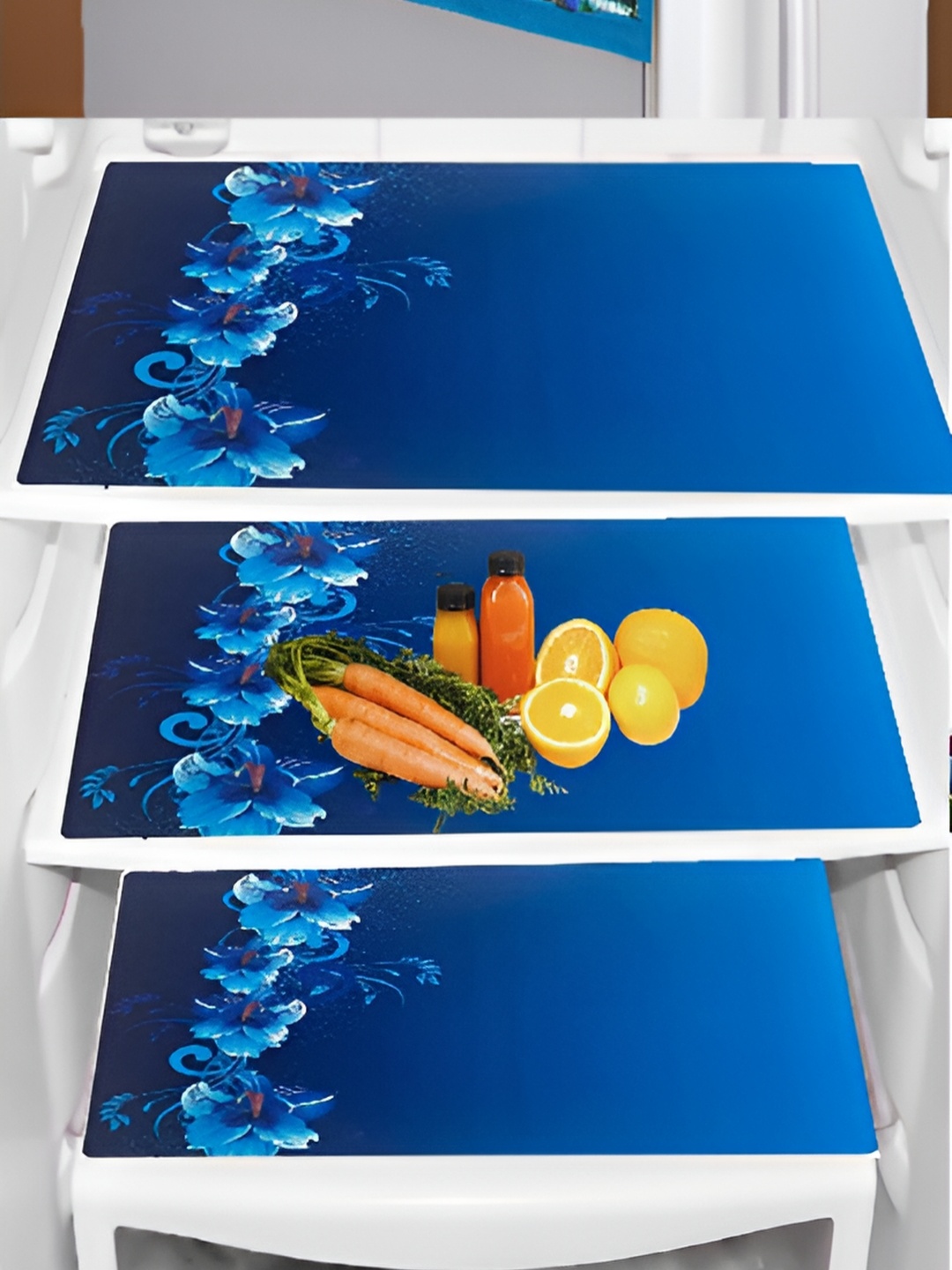 

REVEXO Blue & Green Printed Fridge Appliance Covers