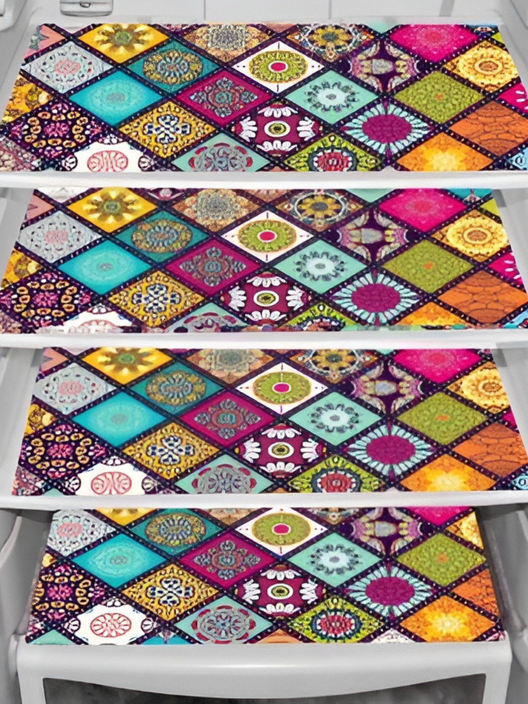 

REVEXO Blue & Yellow Printed Fridge Appliance Covers