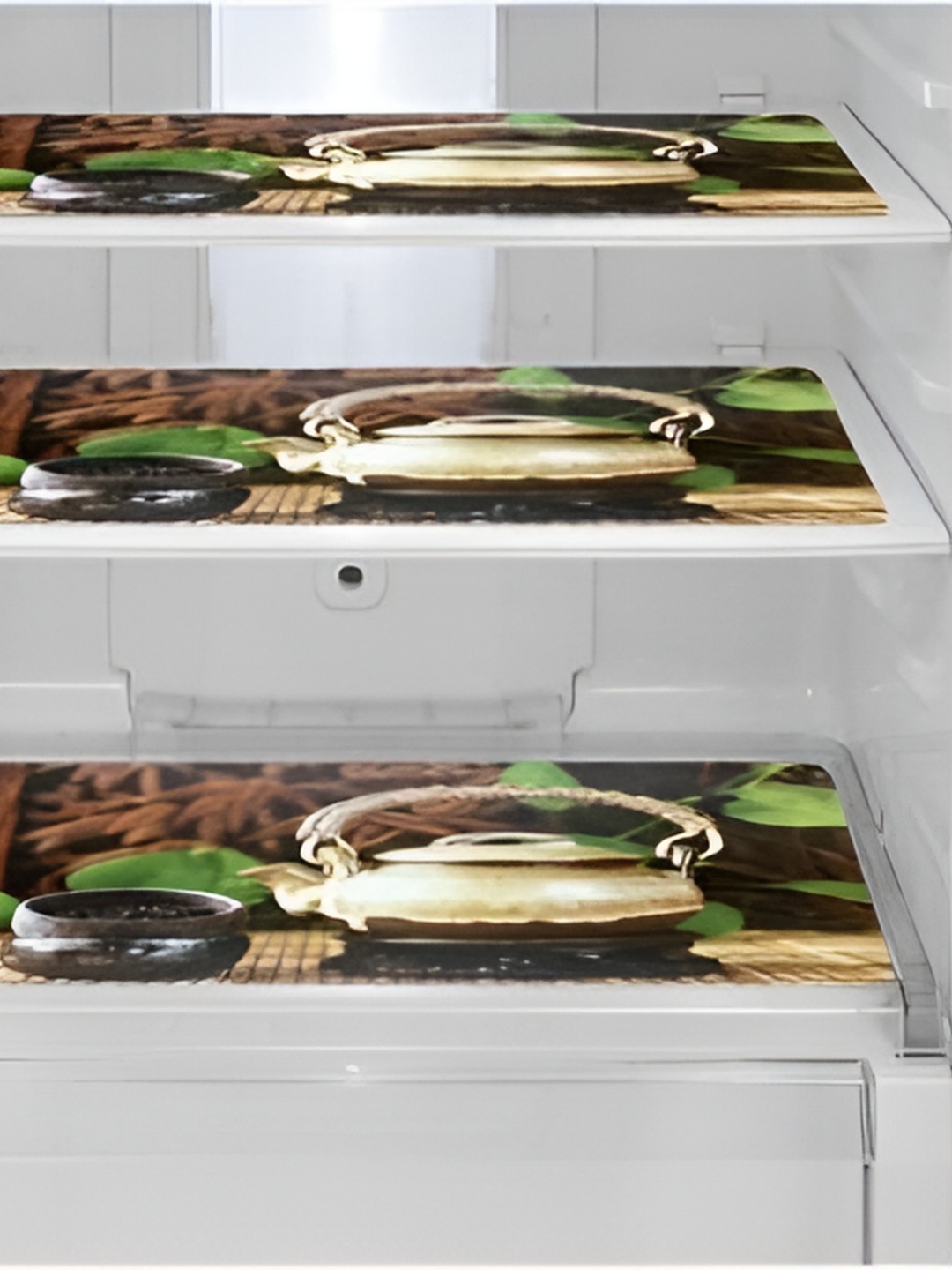 

REVEXO Brown & Green 3 Pieces Printed Fridge Mats