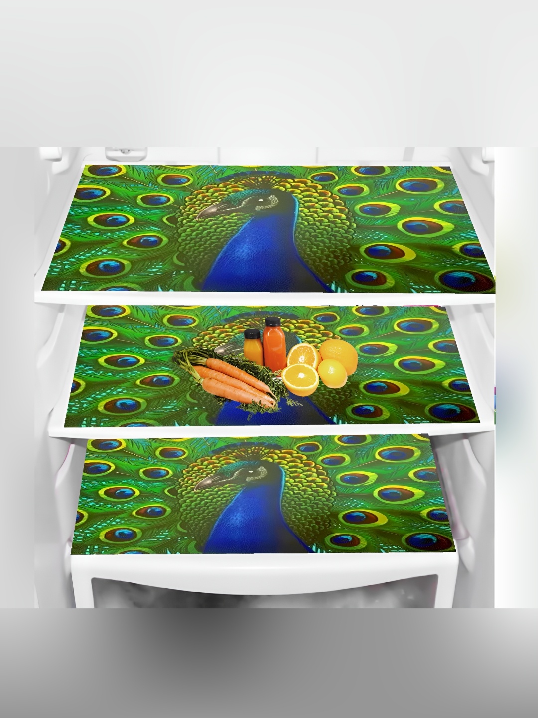 

REVEXO Green & Blue 3 Pieces Printed Fridge Mats