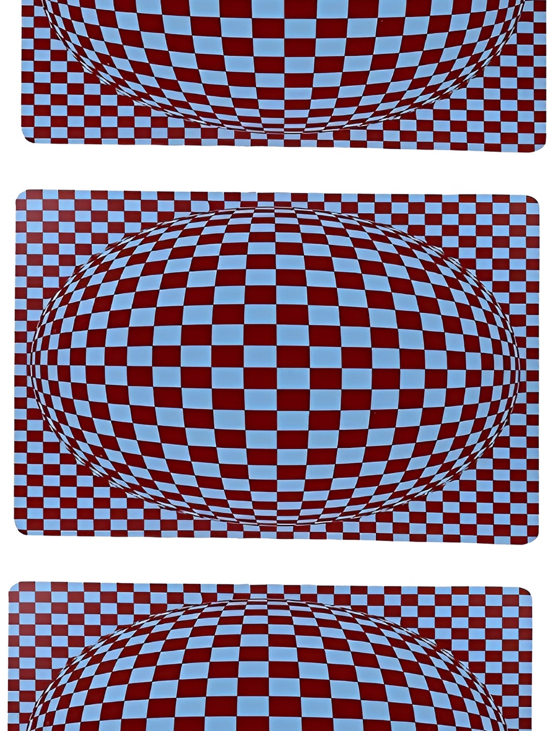 

REVEXO Blue & Maroon 3 Pcs Printed Fridge Mats