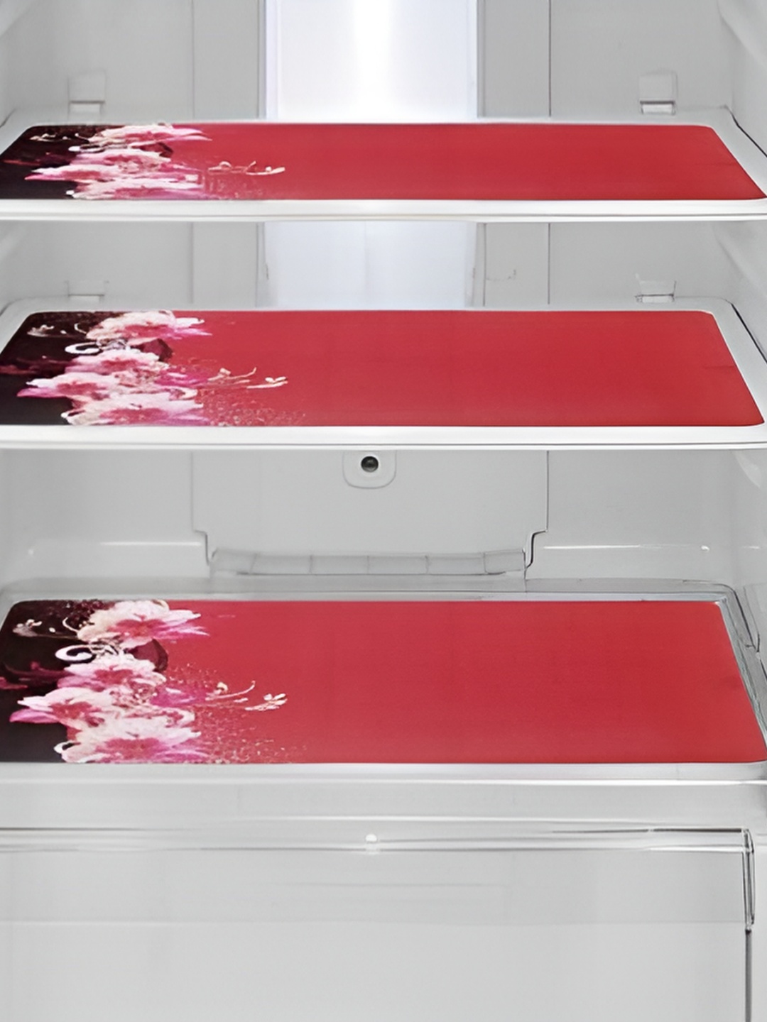 

REVEXO Pink & Brown Printed Fridge Mats