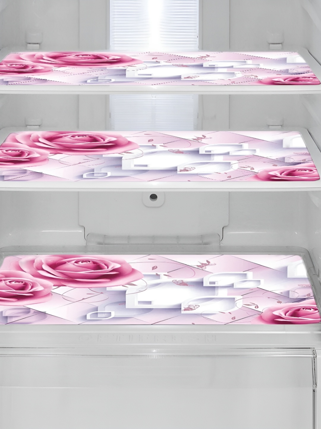 

REVEXO Pink & White Printed Fridge Appliance Covers