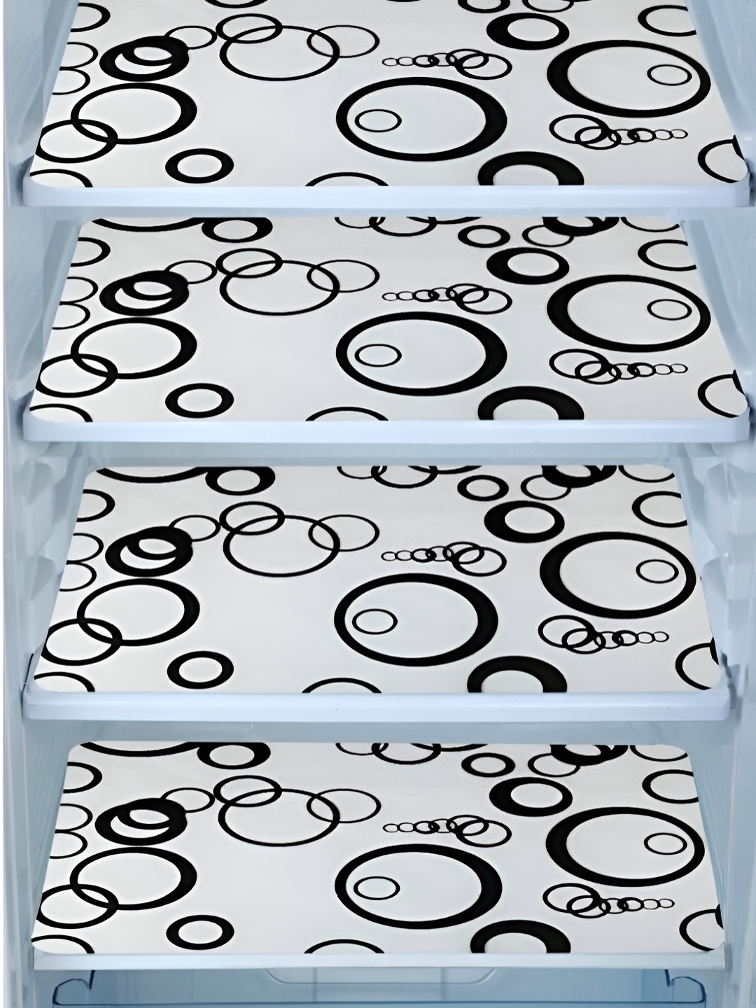 

REVEXO White & Black Printed Fridge Appliance Covers