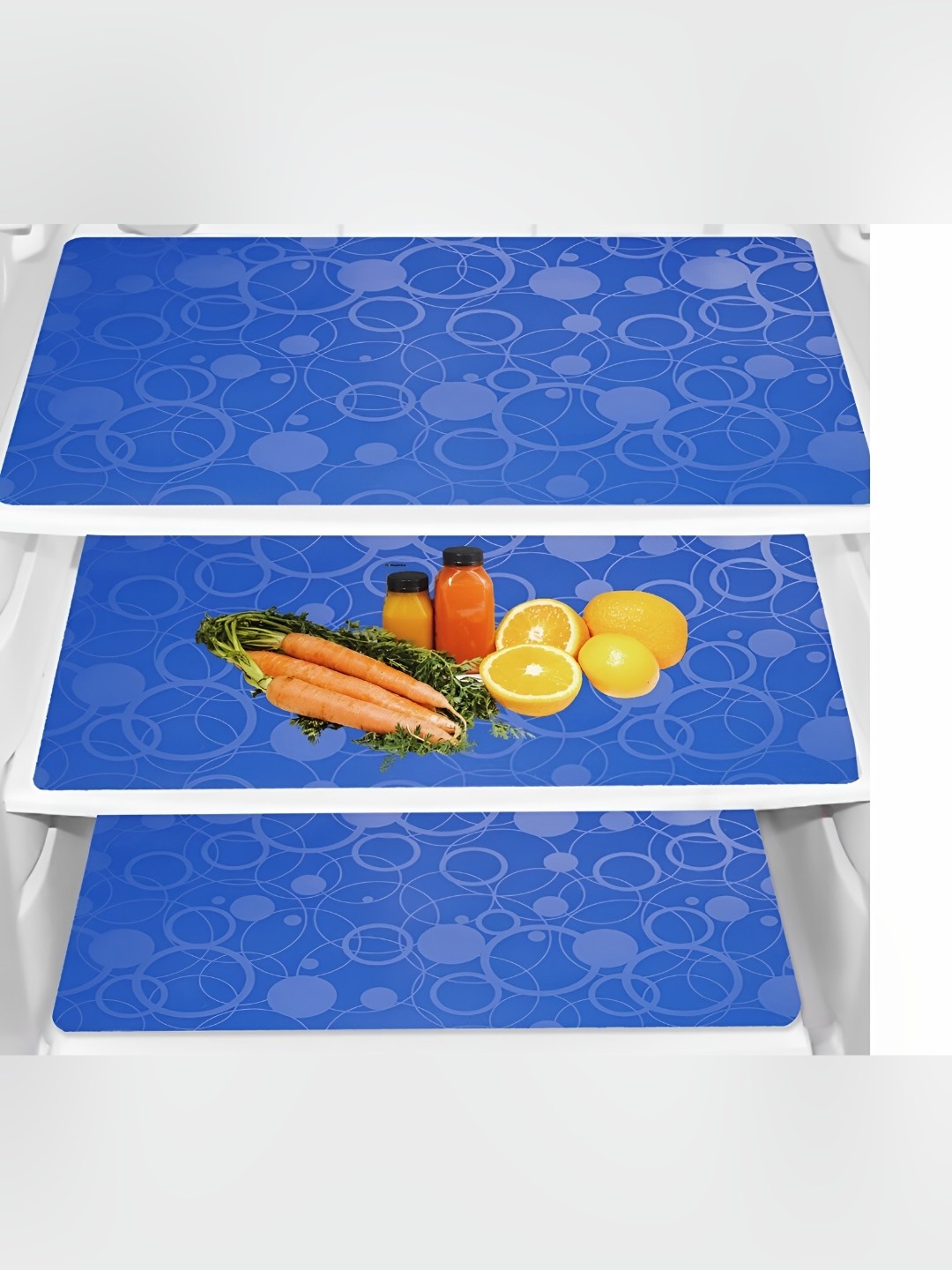 

REVEXO Blue 3 Pieces Printed Fridge Mats