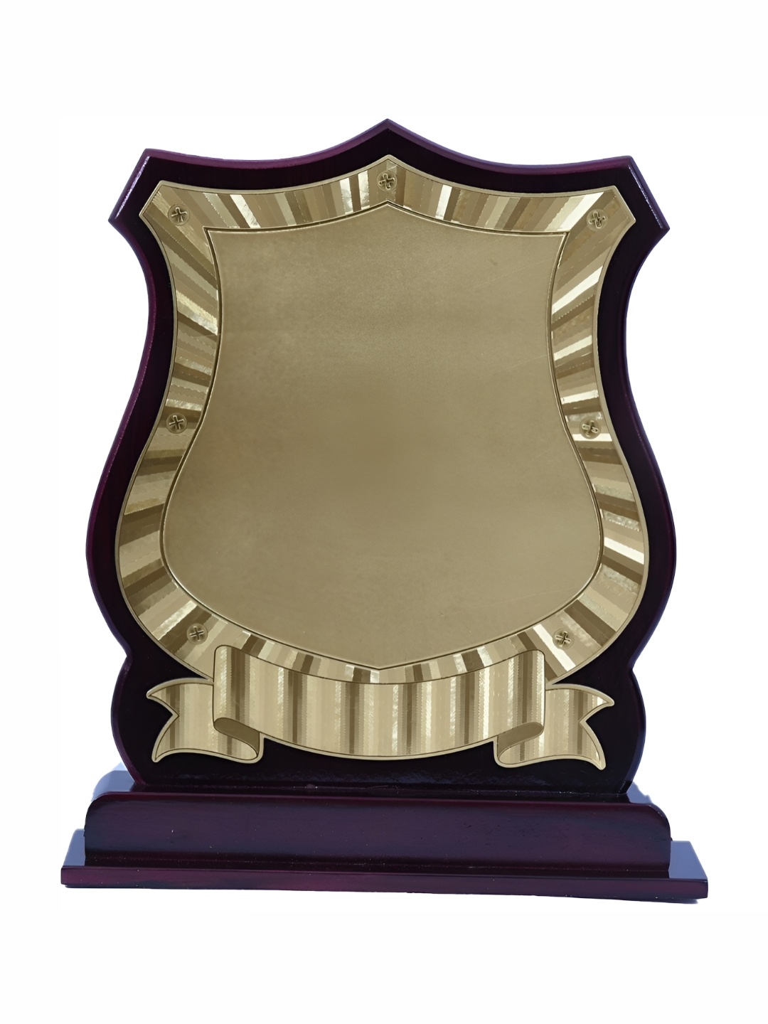 

Sigaram Gold Toned & Maroon Trophy Curio Showpiece