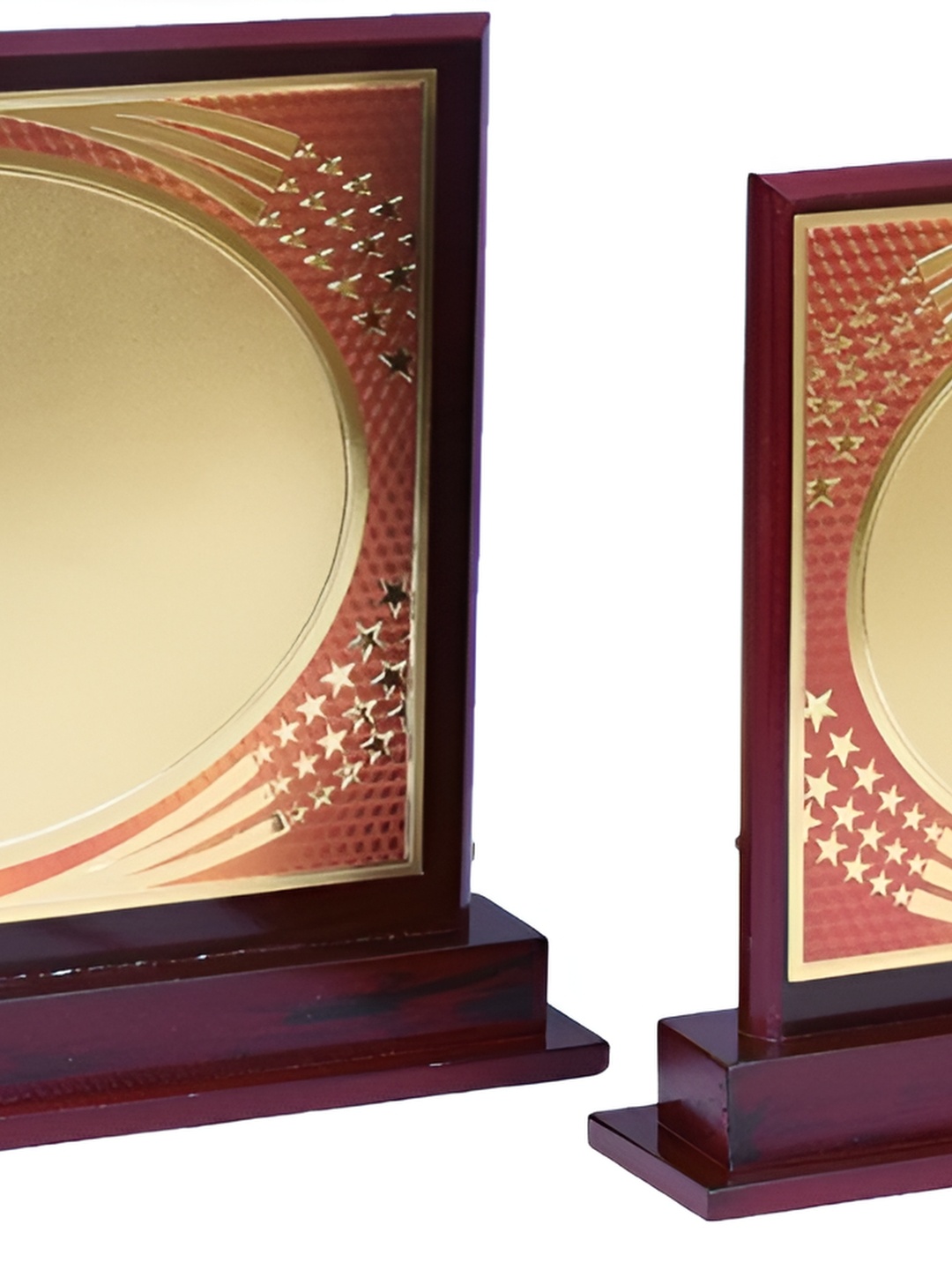 

Sigaram Shield 2 Pieces Curio Showpieces, Maroon