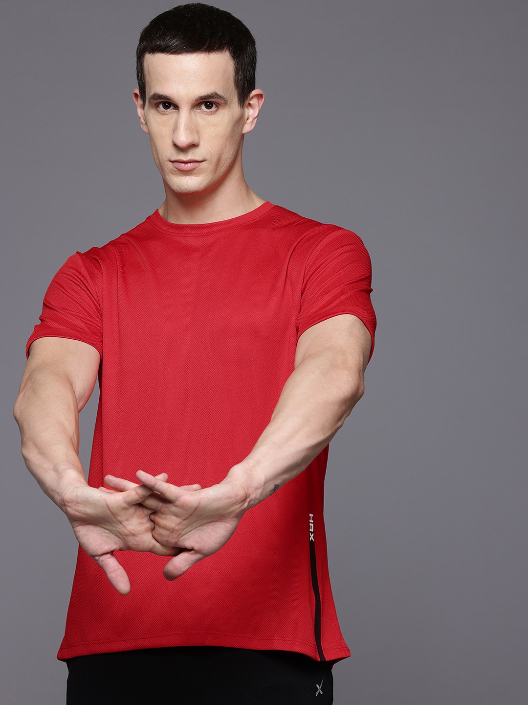 

HRX by Hrithik Roshan Men Typography Printed T-shirt, Red