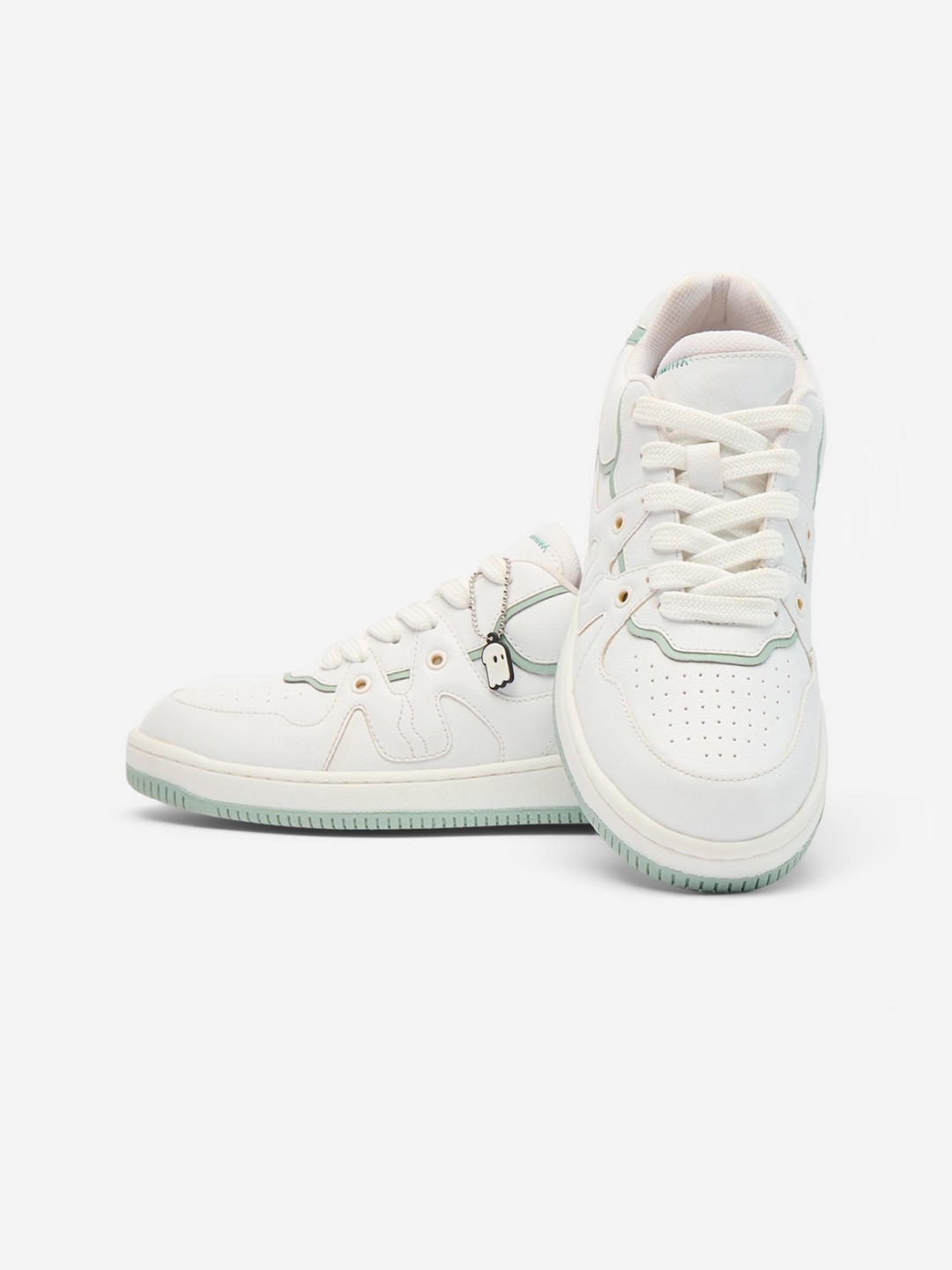 

The Souled Store Women Perforations Lace Up Lightweight Sneakers, White