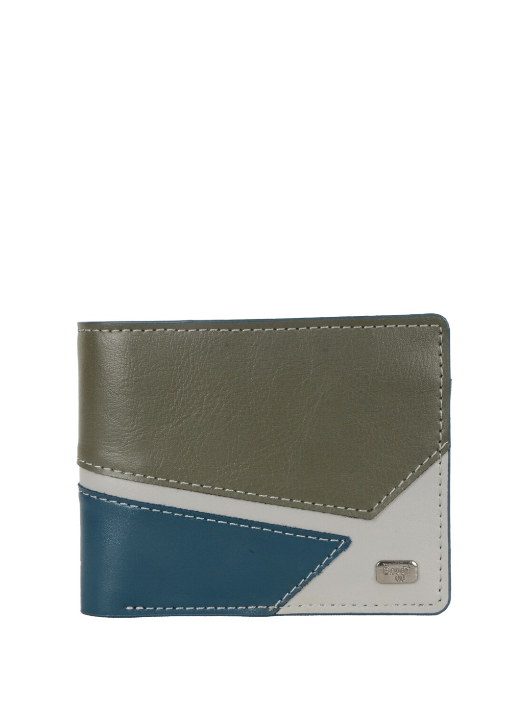 

Baggit Men Colourblocked Two Fold Wallet, Grey