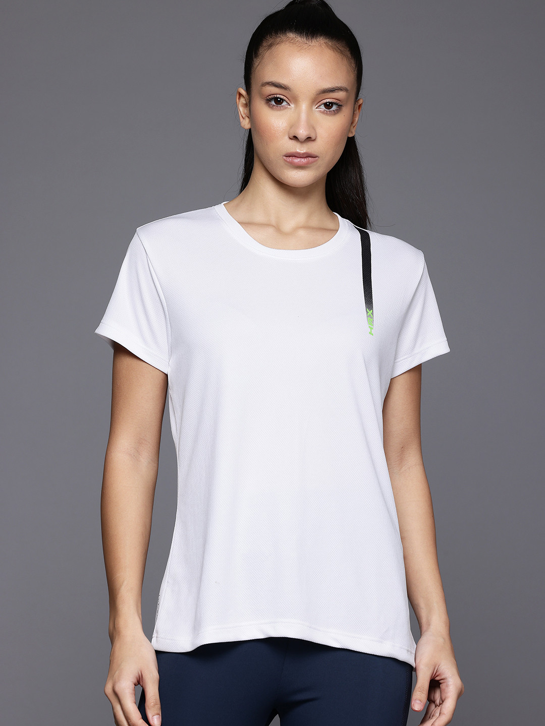 

HRX By Hrithik Roshan Women Rapid Dry Training T Shirt, White