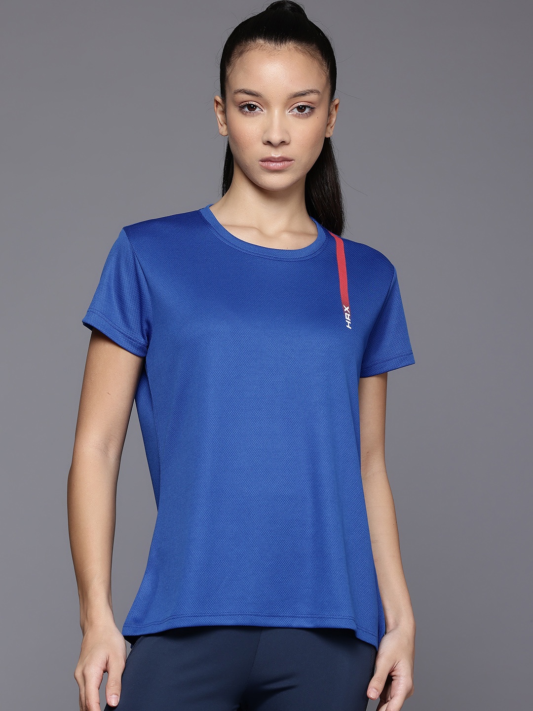 

HRX By Hrithik Roshan Women Rapid Dry Training T Shirt, Blue