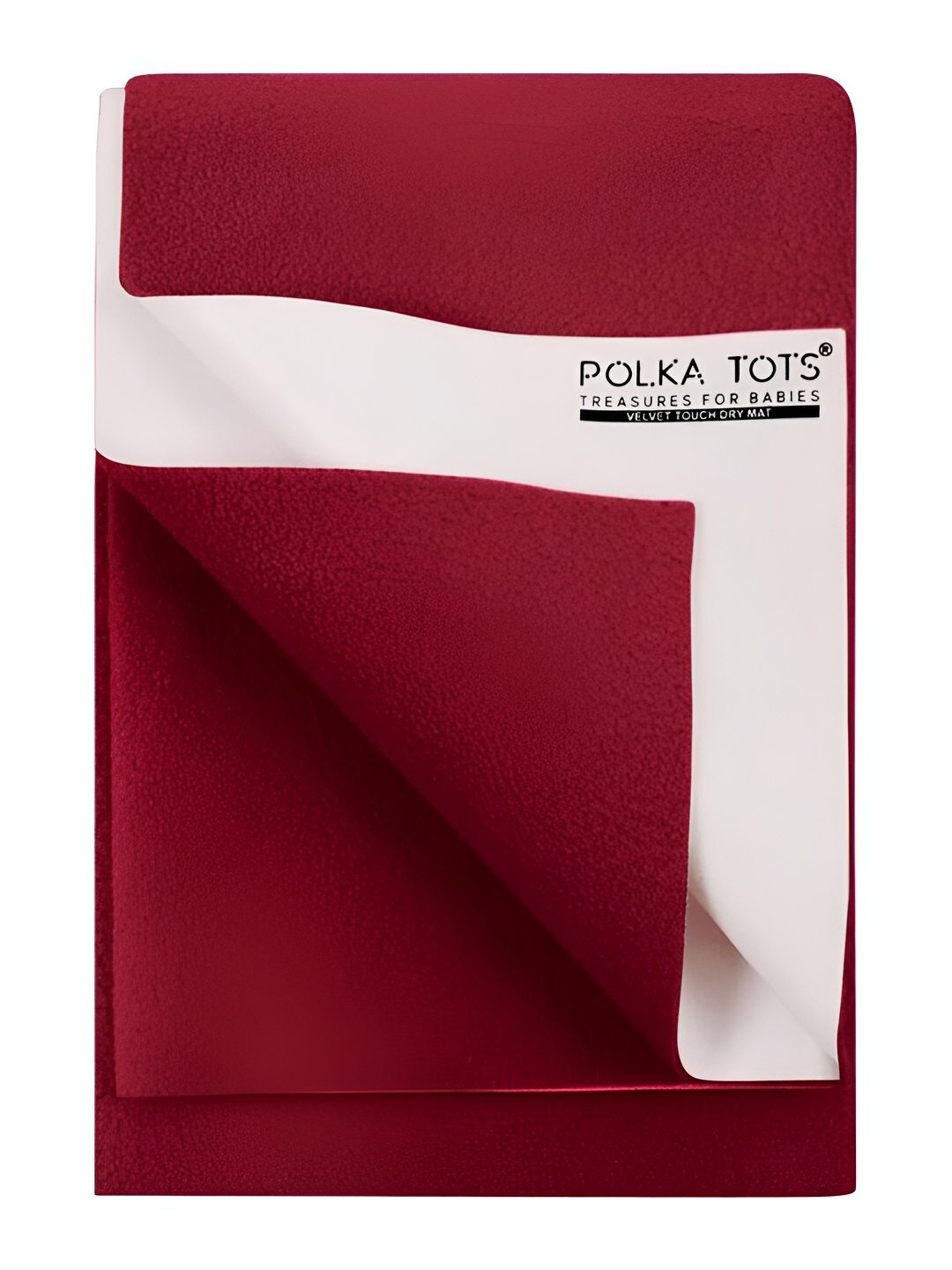 

Polka Tots Maroon Cotton Water Resistant Mattress Protector