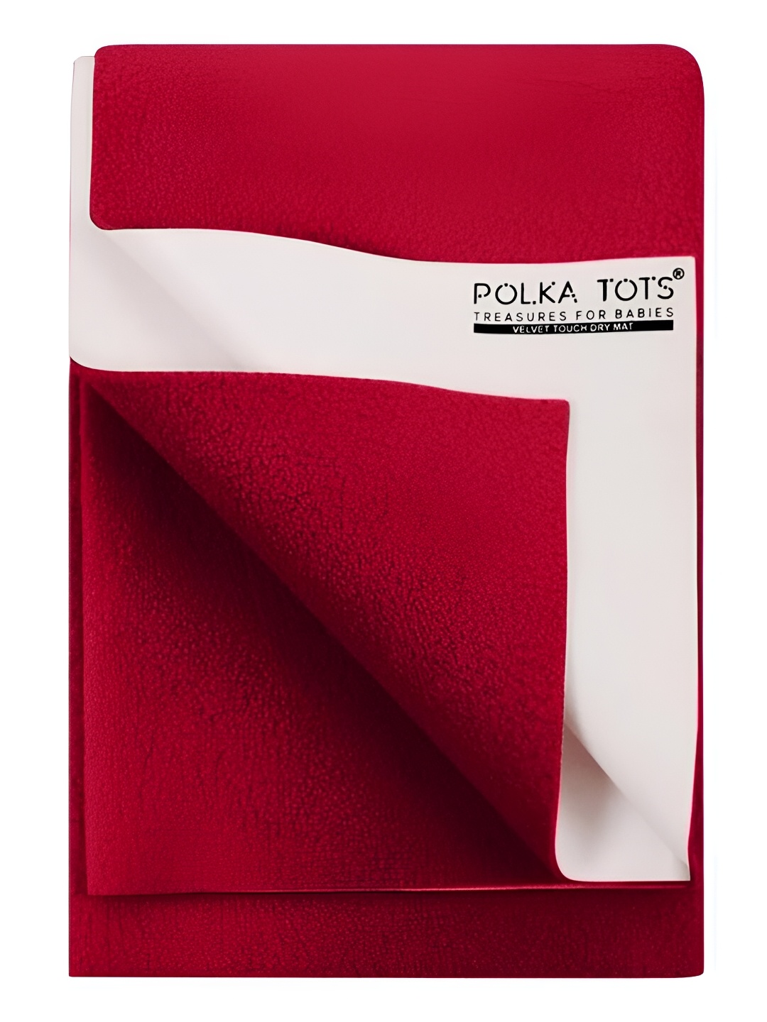 

Polka Tots Red Cotton Water Resistant Mattress Protector