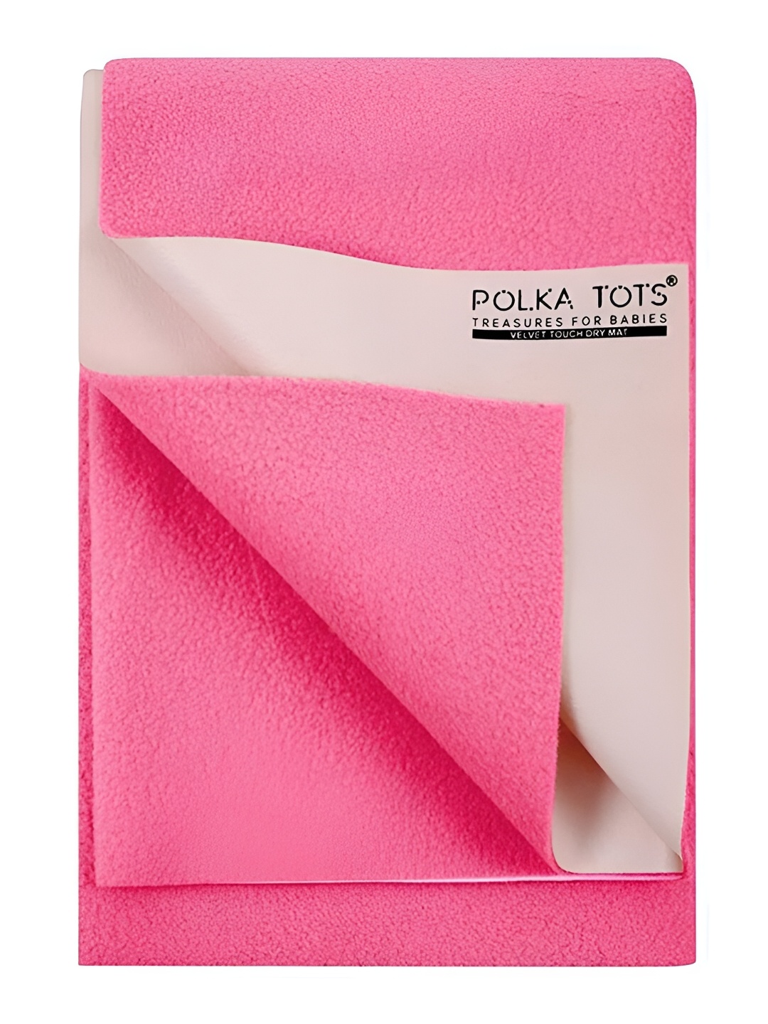 

Polka Tots White & Pink Cotton Water Resistant Mattress Protector