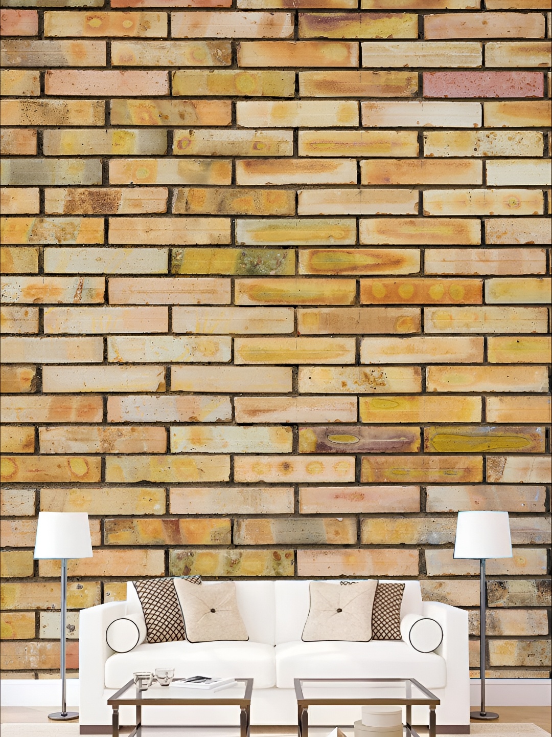 

KSHIRSA Beige & Brown Self Adhesive Wall Wallpaper