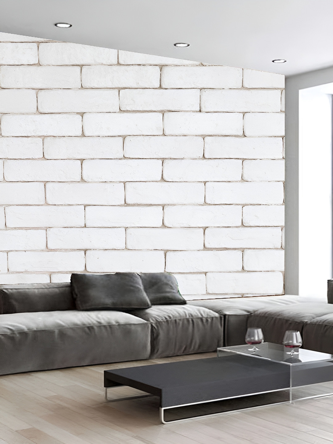 

KSHIRSA White Prinetd Self Adhesive 3D Wall Sticker